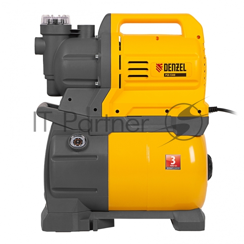Насосная станция DENZEL PSХ1300 х-pro 1300Вт 4500л/ч ресивер 24л подъем 48м
