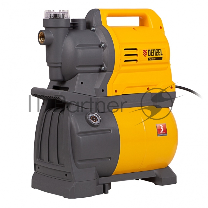 Насосная станция DENZEL PSХ1300 х-pro 1300Вт 4500л/ч ресивер 24л подъем 48м