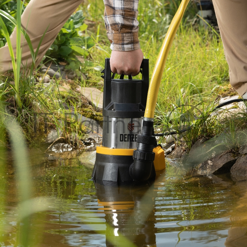 Дренажный насос DP1400X, 1400 Вт, подъем 11 м, 25000 л/ч// Denzel