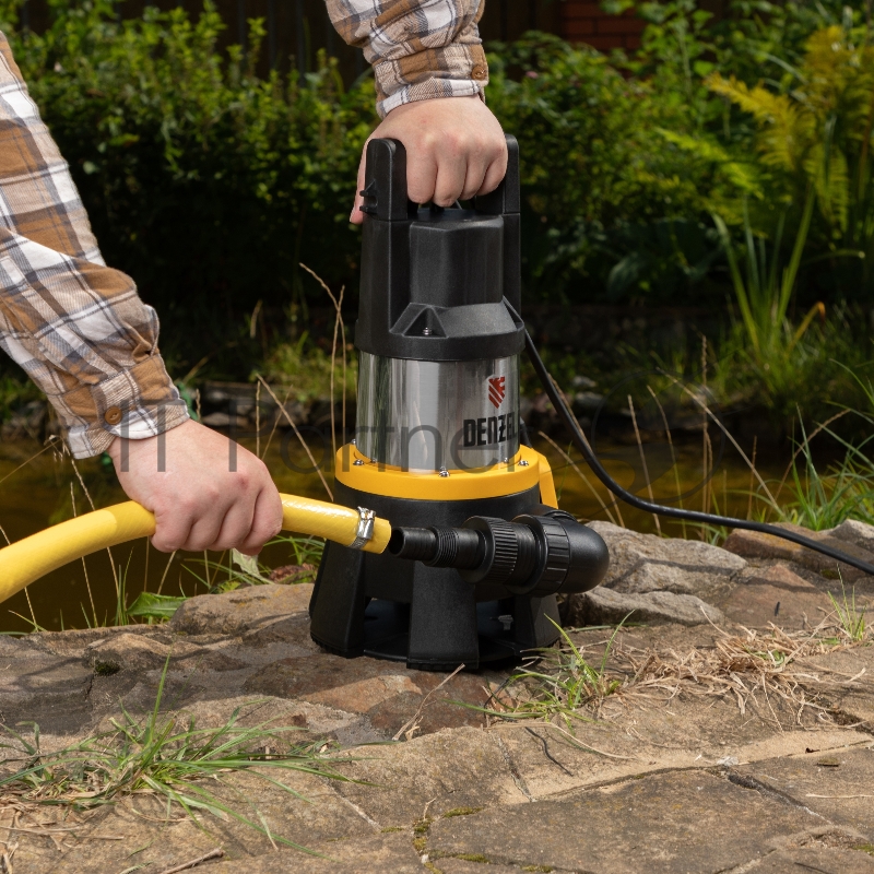 Дренажный насос DP1400X, 1400 Вт, подъем 11 м, 25000 л/ч// Denzel