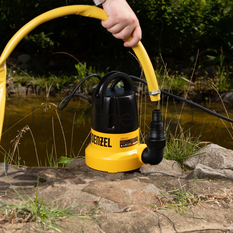 Дренажный насос DP500E, 500 Вт, подъем 7 м, 7000 л/ч// Denzel