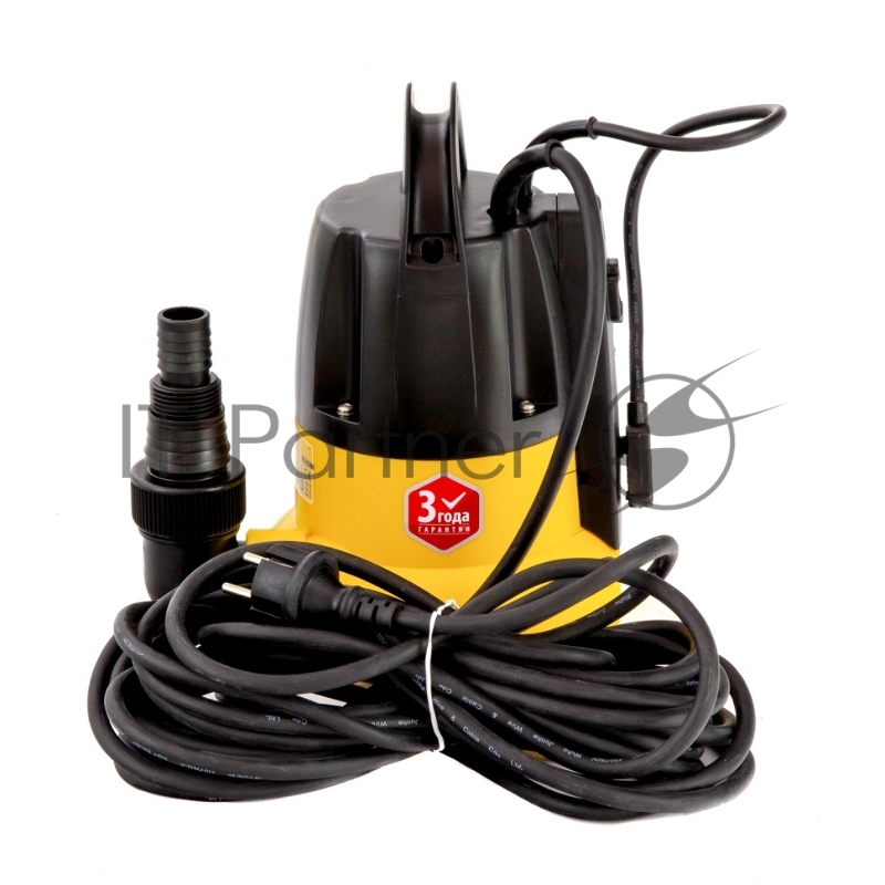 Дренажный насос DP500E, 500 Вт, подъем 7 м, 7000 л/ч// Denzel