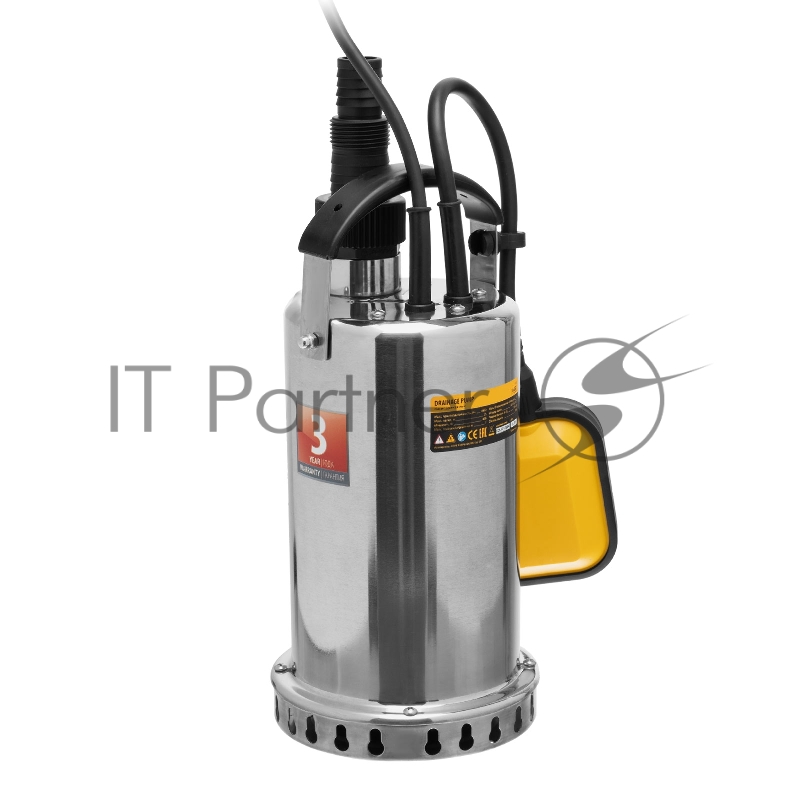 Дренажный насос DP600X, 600 Вт, подъем 7,5 м, 8500 л/ч// Denzel