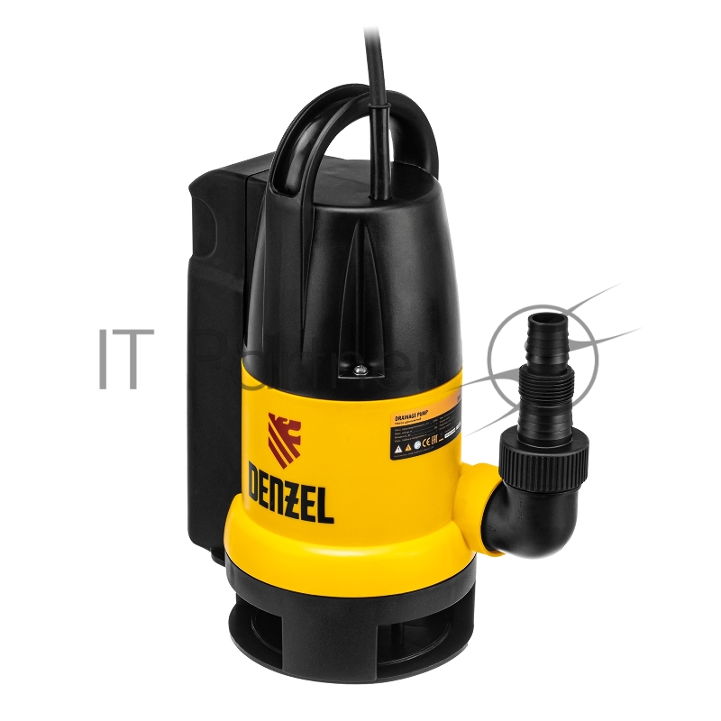 Дренажный насос DP800A, 800 Вт, подъем 5 м, 13000 л/ч// Denzel