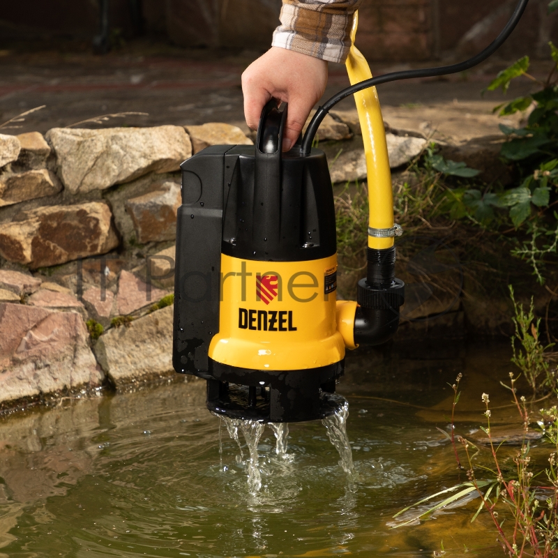 Дренажный насос DP800A, 800 Вт, подъем 5 м, 13000 л/ч// Denzel