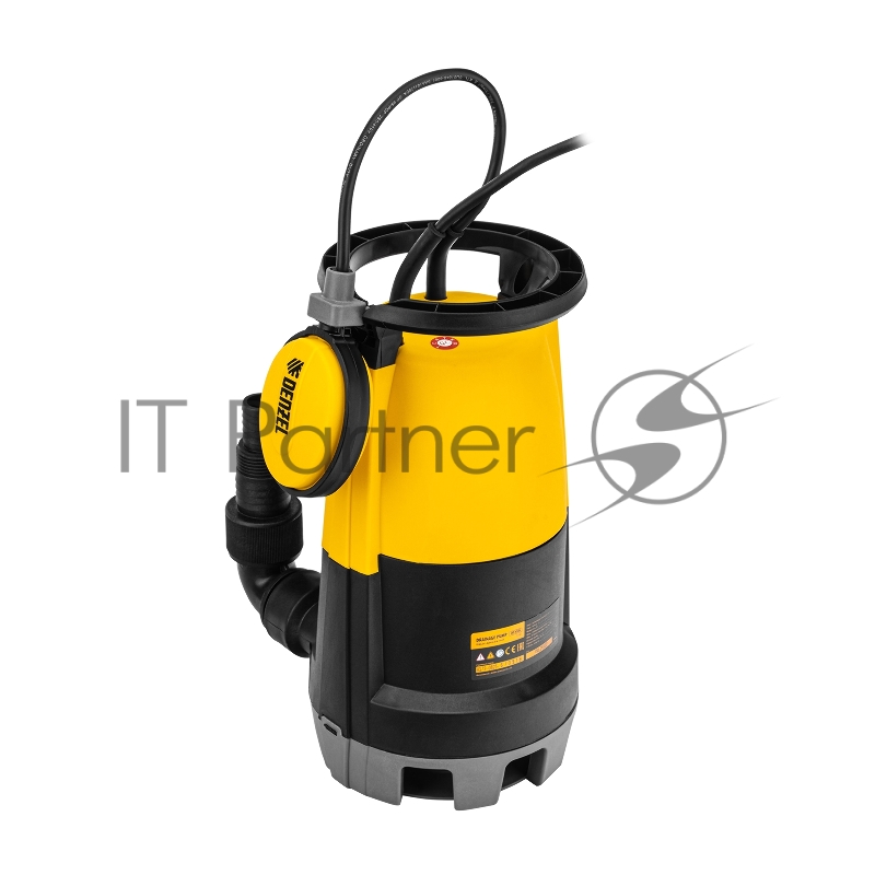 Дренажный насос для чистой и грязной воды DP-450S, 450 Вт, напор 6 м, 12000 л/ч// Denzel