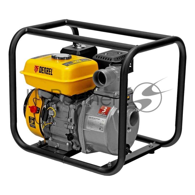 Мотопомпа бензиновая для чистой воды PX-50, 7 л.с., 2, 600 л/мин, глуб 8 м,напор 30 м// Denzel