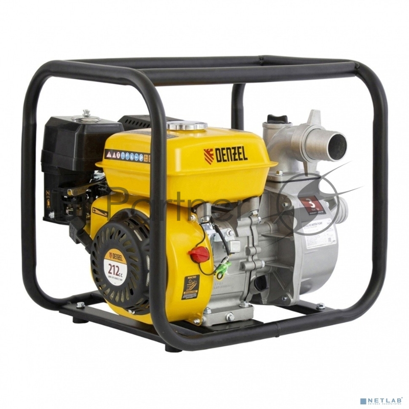 Мотопомпа бензиновая для чистой воды PX-50, 7 л.с., 2, 600 л/мин, глуб 8 м,напор 30 м// Denzel