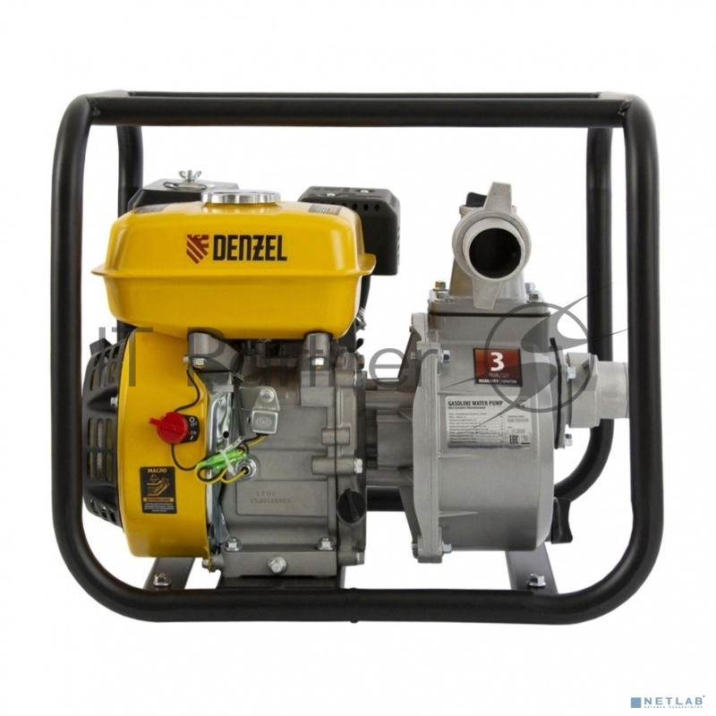 Мотопомпа бензиновая для чистой воды PX-50, 7 л.с., 2, 600 л/мин, глуб 8 м,напор 30 м// Denzel