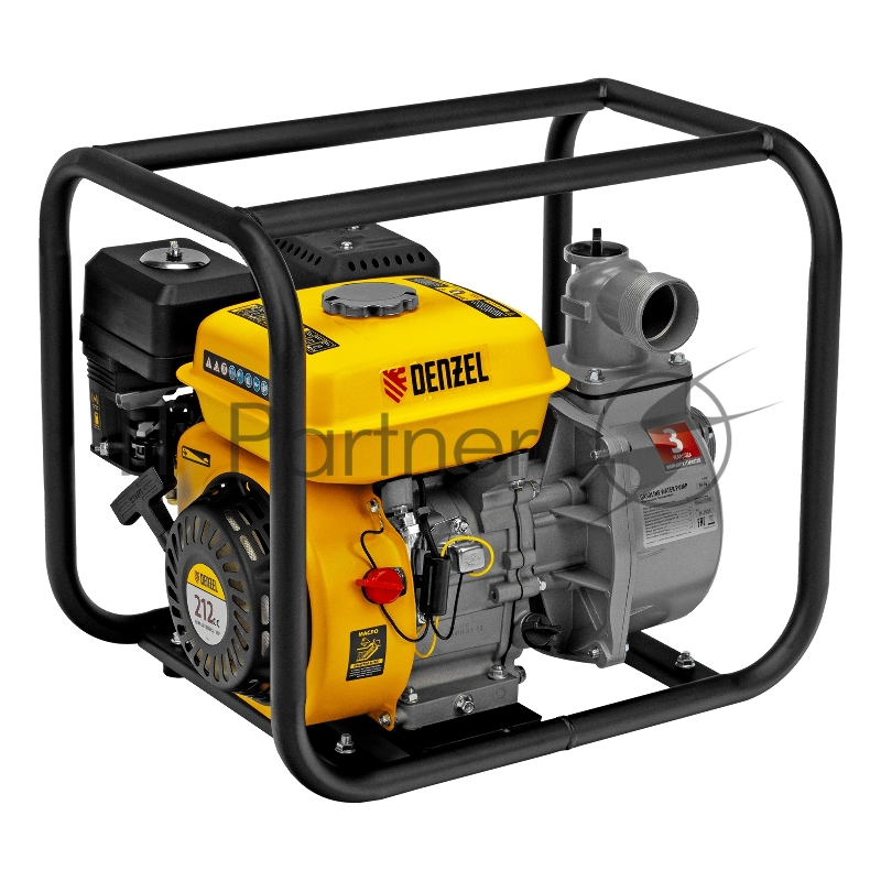 Мотопомпа бензиновая для чистой воды PX-50, 7 л.с., 2, 600 л/мин, глуб 8 м,напор 30 м// Denzel