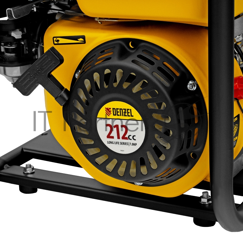 Мотопомпа бензиновая для чистой воды PX-50, 7 л.с., 2, 600 л/мин, глуб 8 м,напор 30 м// Denzel