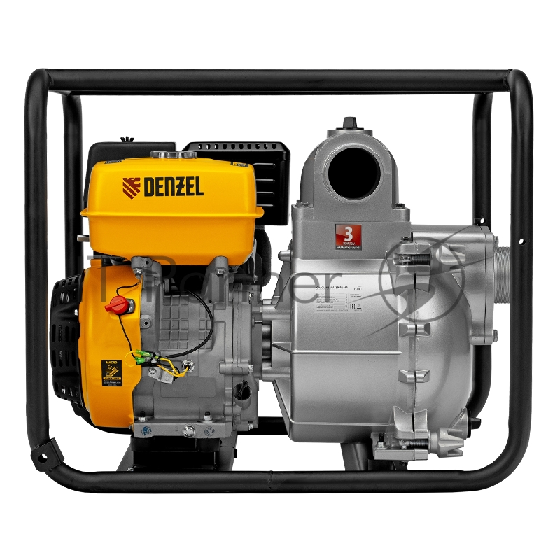Мотопомпа бензиновая для грязной воды PX-80D, 15 л.с., 3, 1500 л/мин, глуб 8 м,напор 30 м// Denzel