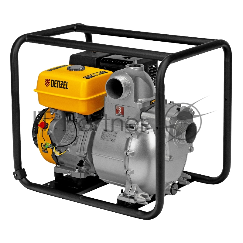 Мотопомпа бензиновая для грязной воды PX-80D, 15 л.с., 3, 1500 л/мин, глуб 8 м,напор 30 м// Denzel