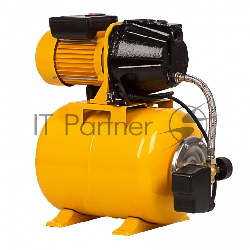 Насосная станция PS1100С, 1100 Вт, 4500 л/ч, ресивер 24 л, подъем 46 м, чугун// Denzel