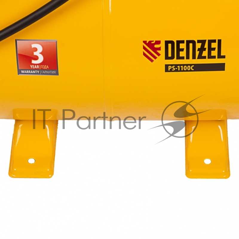 Насосная станция PS1100С, 1100 Вт, 4500 л/ч, ресивер 24 л, подъем 46 м, чугун// Denzel