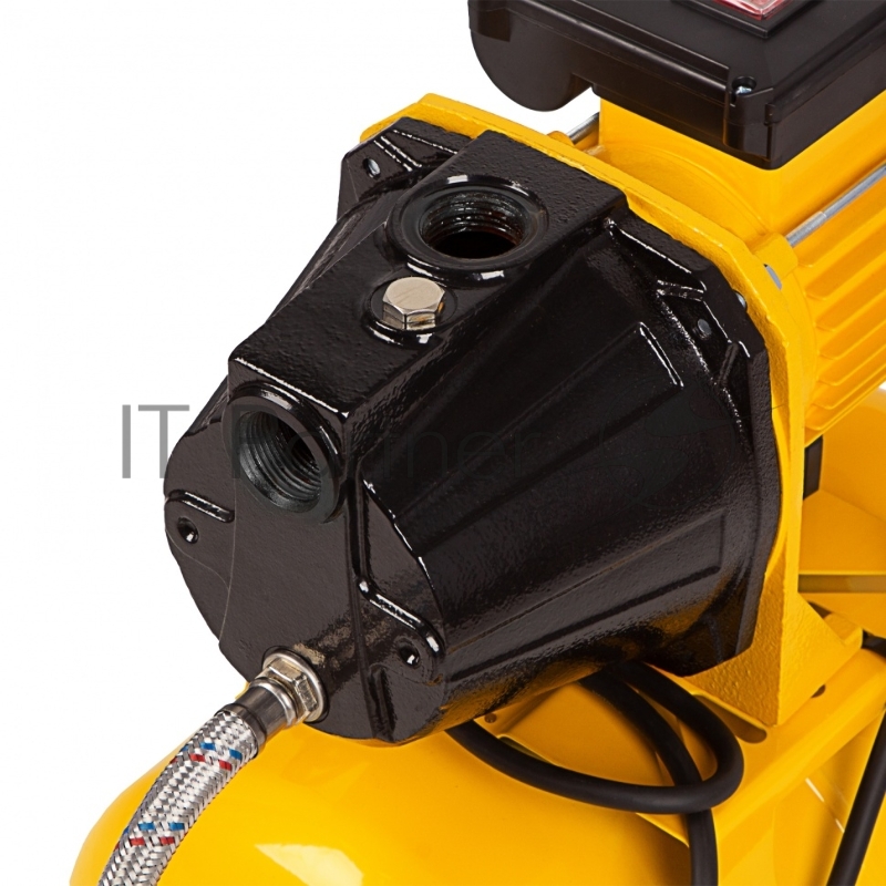 Насосная станция PS1100С, 1100 Вт, 4500 л/ч, ресивер 24 л, подъем 46 м, чугун// Denzel