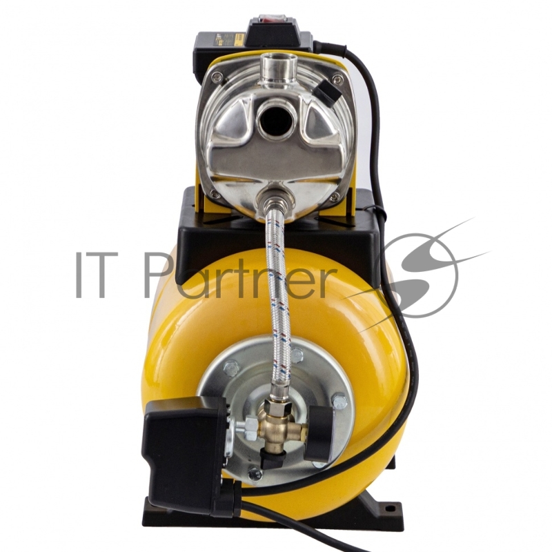 Насосная станция PS1000X, 1000 Вт, 3500 л/ч, ресивер 24 л, подъем 44 м, нержавейка// Denzel