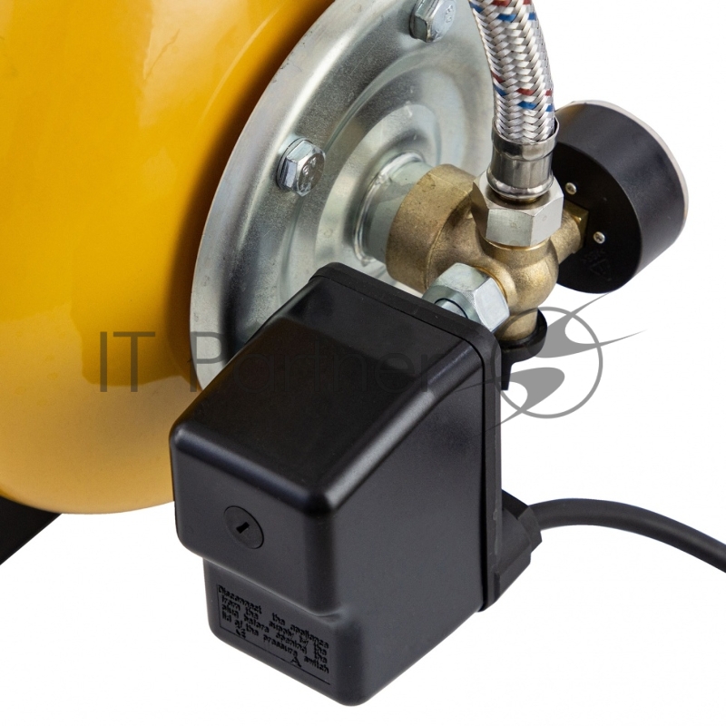 Насосная станция PS1000X, 1000 Вт, 3500 л/ч, ресивер 24 л, подъем 44 м, нержавейка// Denzel