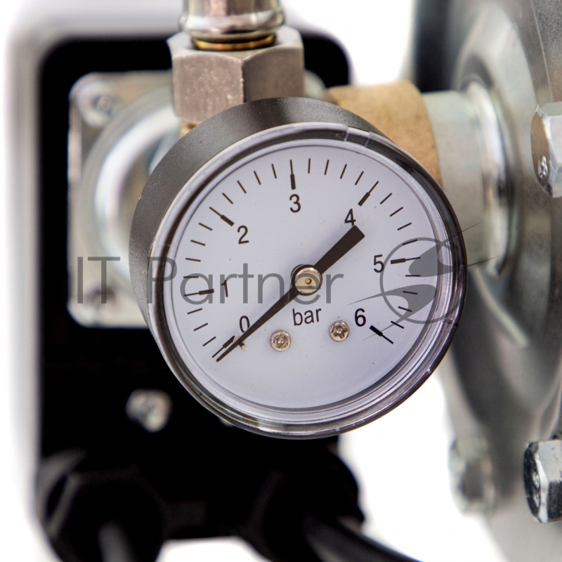 Насосная станция PS1000X, 1000 Вт, 3500 л/ч, ресивер 24 л, подъем 44 м, нержавейка// Denzel