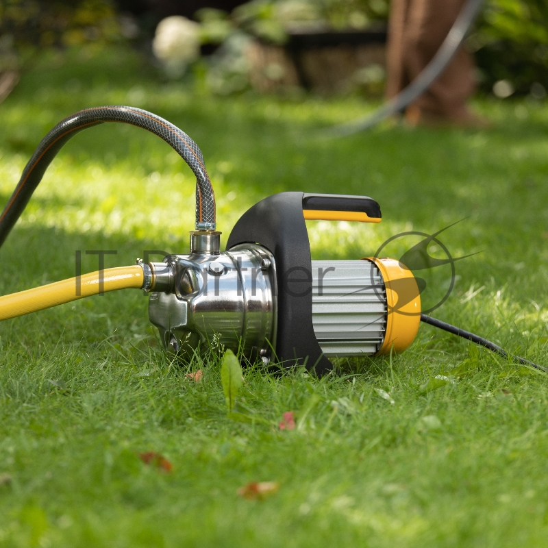 Садовый поверхностный насос GP1200Х, 1200 Вт, 3700 л/ч, подъем 46 м, нержавейка// Denzel