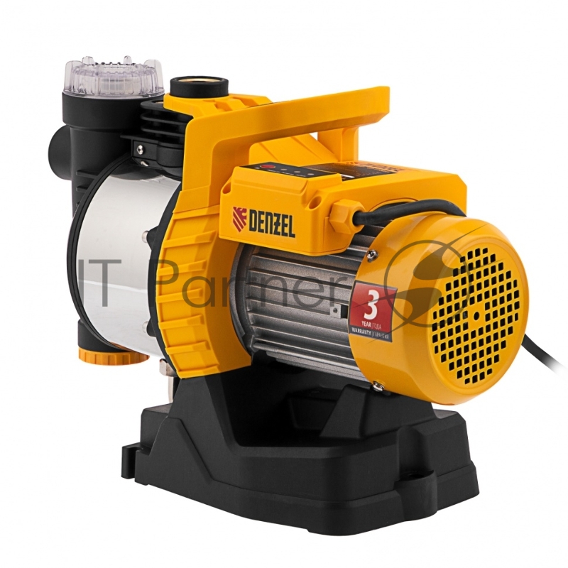 Садовый поверхностный насос GP1100SS, 1100 Вт, 4000 л/ч, подъем 45 м, пластик// Denzel