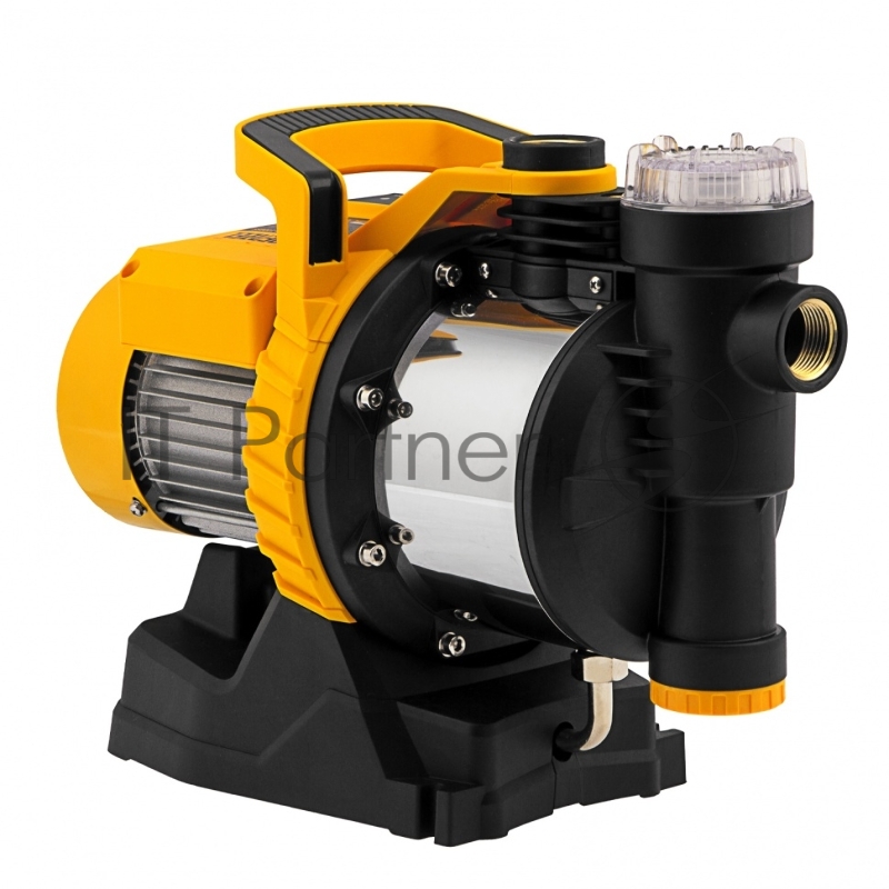 Садовый поверхностный насос GP1100SS, 1100 Вт, 4000 л/ч, подъем 45 м, пластик// Denzel