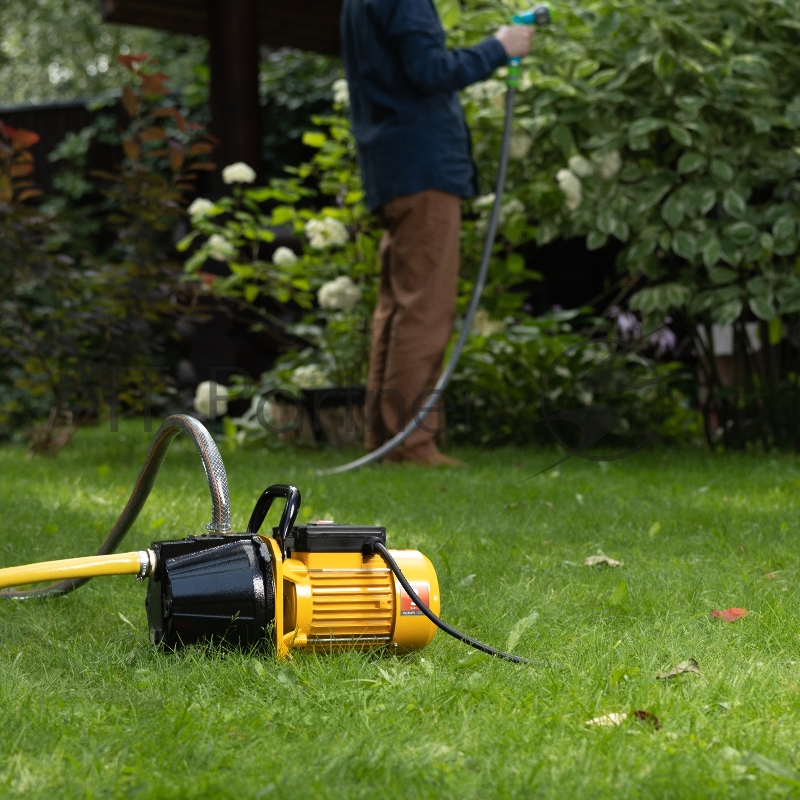 Садовый поверхностный насос GP1100C, 1100 Вт, 4500 л/ч, подъем 46 м, чугун// Denzel