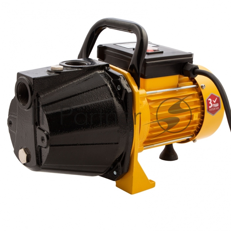 Садовый поверхностный насос GP1100C, 1100 Вт, 4500 л/ч, подъем 46 м, чугун// Denzel