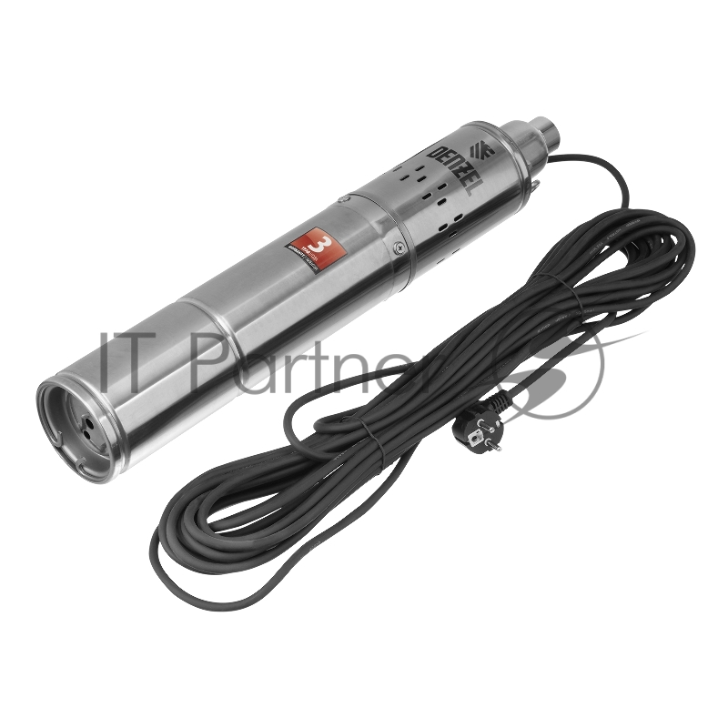 Скважинный насос DWS-4-100, винтовой, диаметр 4, 800 Вт, 1700 л/ч, напор 100 м// Denzel