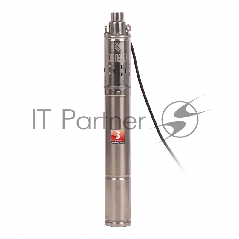 Скважинный насос DWS-3-75, винтовой, диаметр 3, 500 Вт, 1600 л/ч, напор 75 м// Denzel