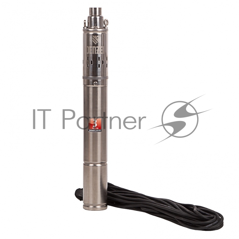 Скважинный насос DWS-3-75, винтовой, диаметр 3, 500 Вт, 1600 л/ч, напор 75 м// Denzel