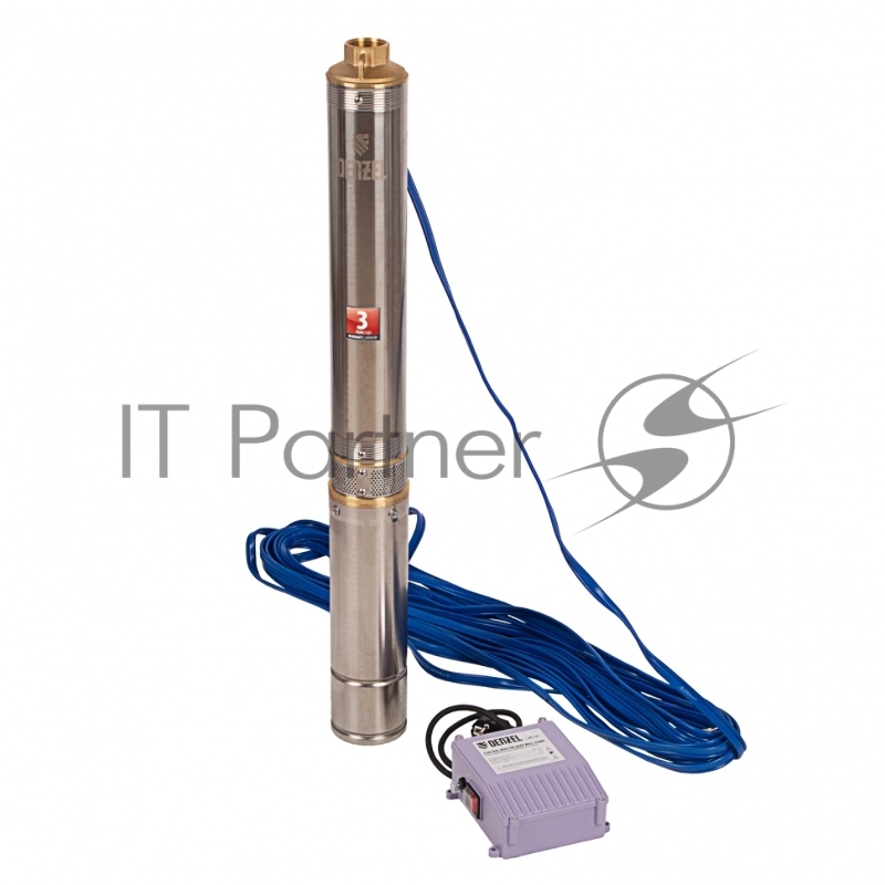 Скважинный насос DWC-4-80, центробежный, диаметр 4, 1500 Вт, 5700 л/ч, напор 80 м// Denzel