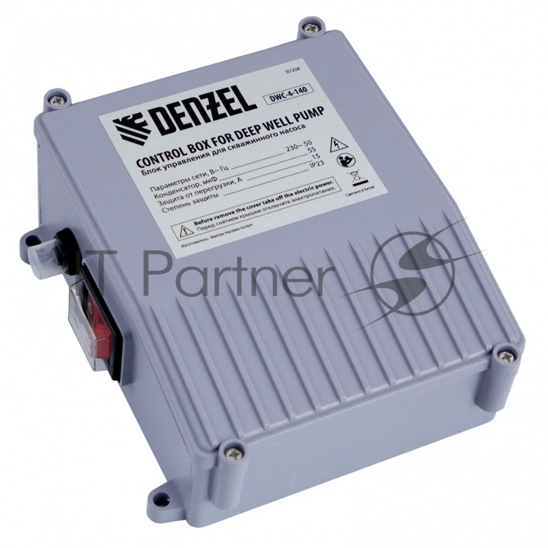 Скважинный насос DWC-4-140, центробежный, диаметр 4, 2200 Вт, 6000 л/ч, напор 140 м// Denzel