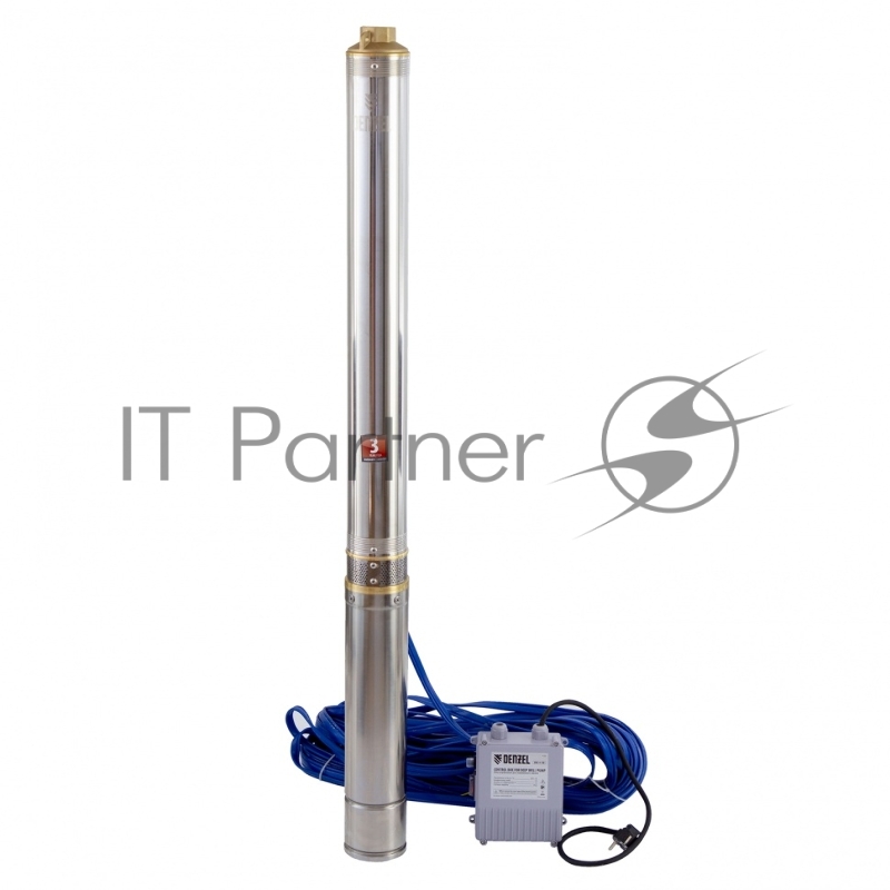 Скважинный насос DWC-4-140, центробежный, диаметр 4, 2200 Вт, 6000 л/ч, напор 140 м// Denzel