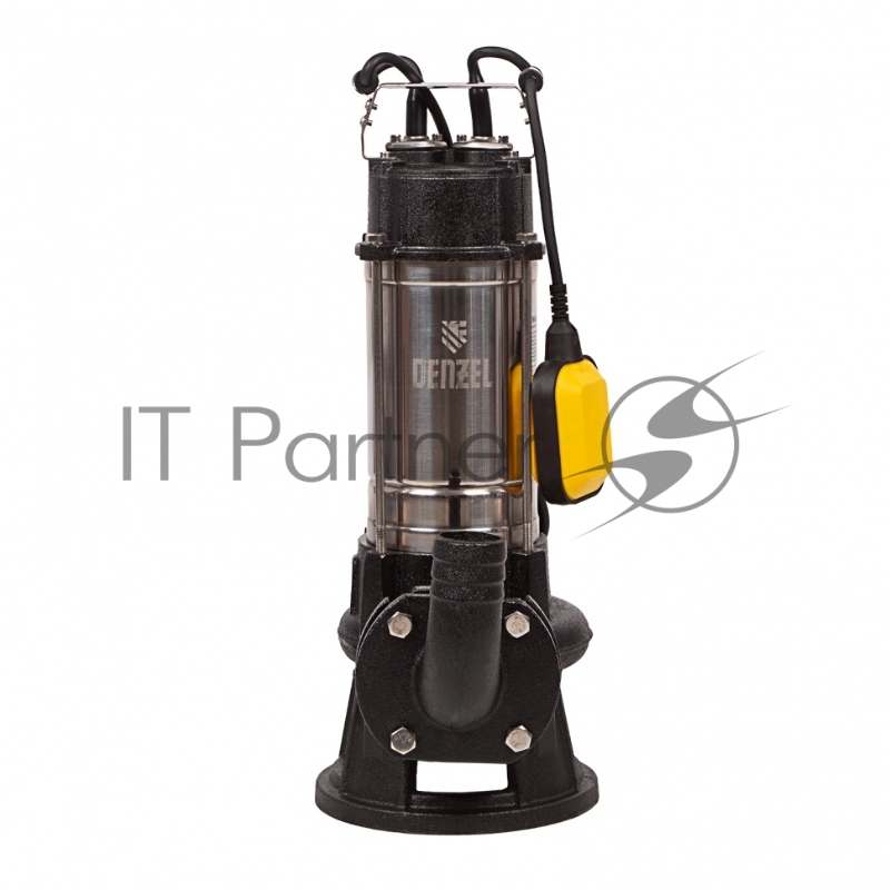 Фекальный насос FP1800-KS, 1800 Вт, напор 17 м, 26000 л/ч, нож-измельчитель// Denzel