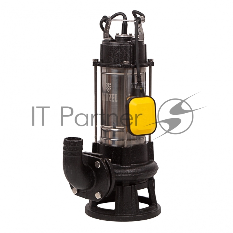 Фекальный насос FP1800-KS, 1800 Вт, напор 17 м, 26000 л/ч, нож-измельчитель// Denzel