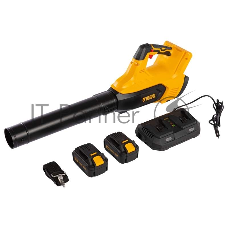 Воздуходувка аккумуляторная RB180-36, Li-ion, 36 В, 4 Ач, 180 км/ч, 820 м3/ч// Denzel