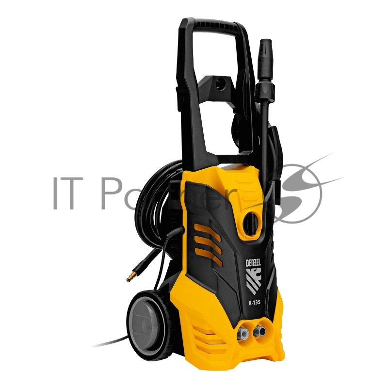 Моечная машина высокого давления R-135, 1800 Вт, 135 бар, 6 л/мин, колёсная// Denzel
