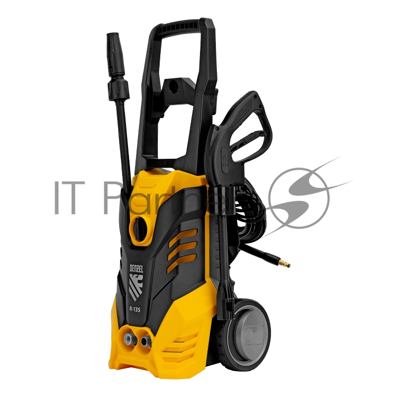 Моечная машина высокого давления R-135, 1800 Вт, 135 бар, 6 л/мин, колёсная// Denzel