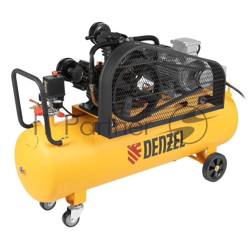 Компрессор воздушный рем. привод BCW3000-T/100, 3,0 кВт, 100 литров, 520 л/мин// Denzel