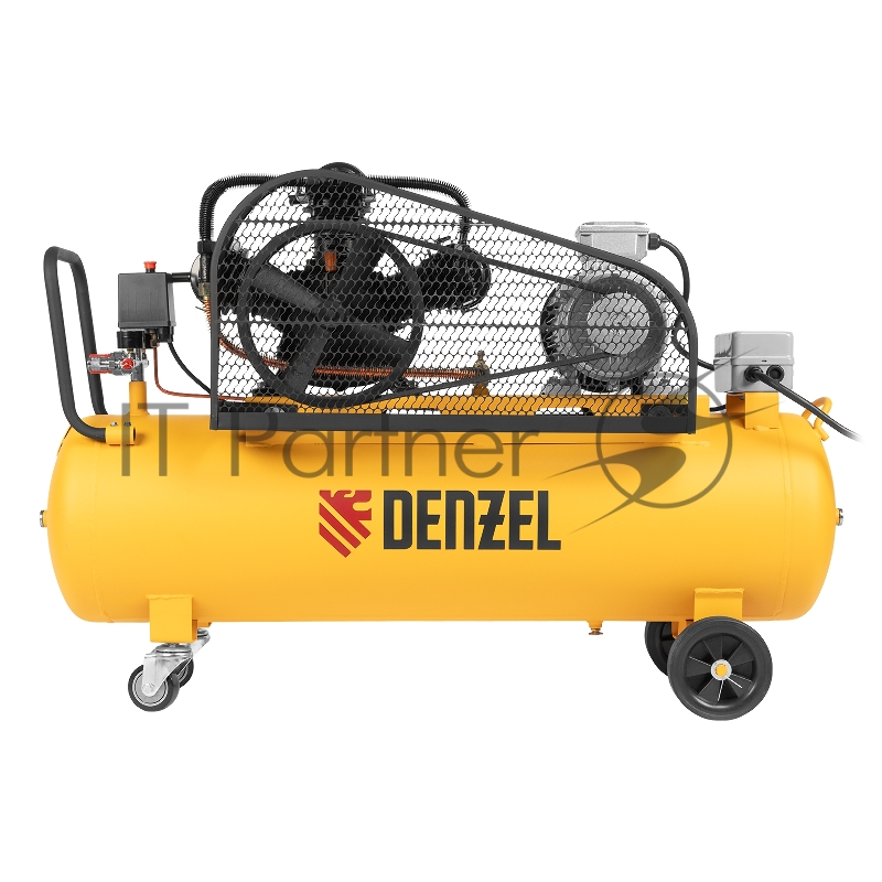 Компрессор воздушный рем. привод BCW3000-T/100, 3,0 кВт, 100 литров, 520 л/мин// Denzel