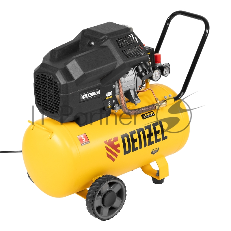 Компрессор воздушный DKV2200/50,Х-PRO 2,2 кВт, 400 л/мин, 50 л// Denzel