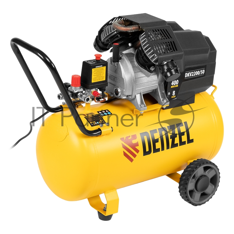 Компрессор воздушный DKV2200/50,Х-PRO 2,2 кВт, 400 л/мин, 50 л// Denzel