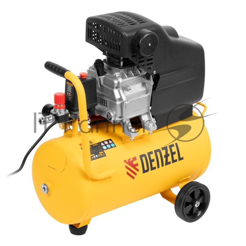 Компрессор воздушный прям. привод DC1500/24, 1,5 кВт, 24 литра, 220 л/мин// Denzel