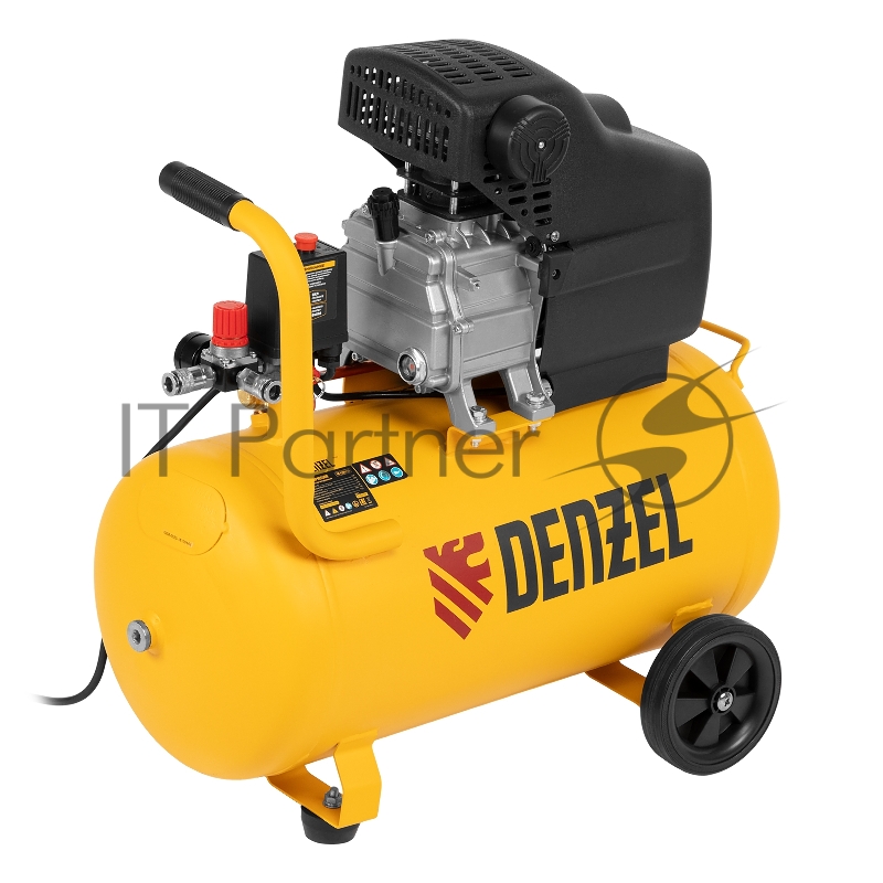 Компрессор воздушный прям. привод DC1500/50, 1,5 кВт, 50 литров, 220 л/мин// Denzel