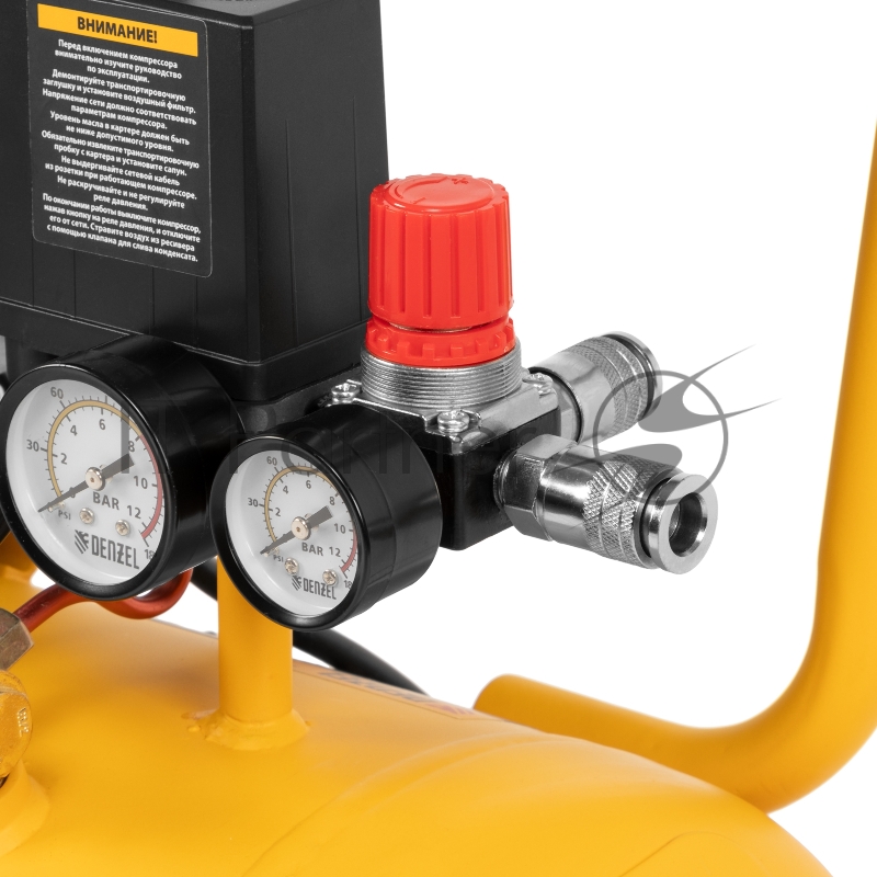 Компрессор воздушный прям. привод DC1500/50, 1,5 кВт, 50 литров, 220 л/мин// Denzel