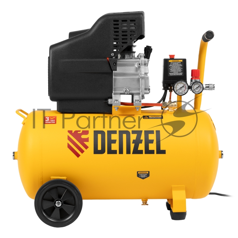 Компрессор воздушный прям. привод DC1500/50, 1,5 кВт, 50 литров, 220 л/мин// Denzel