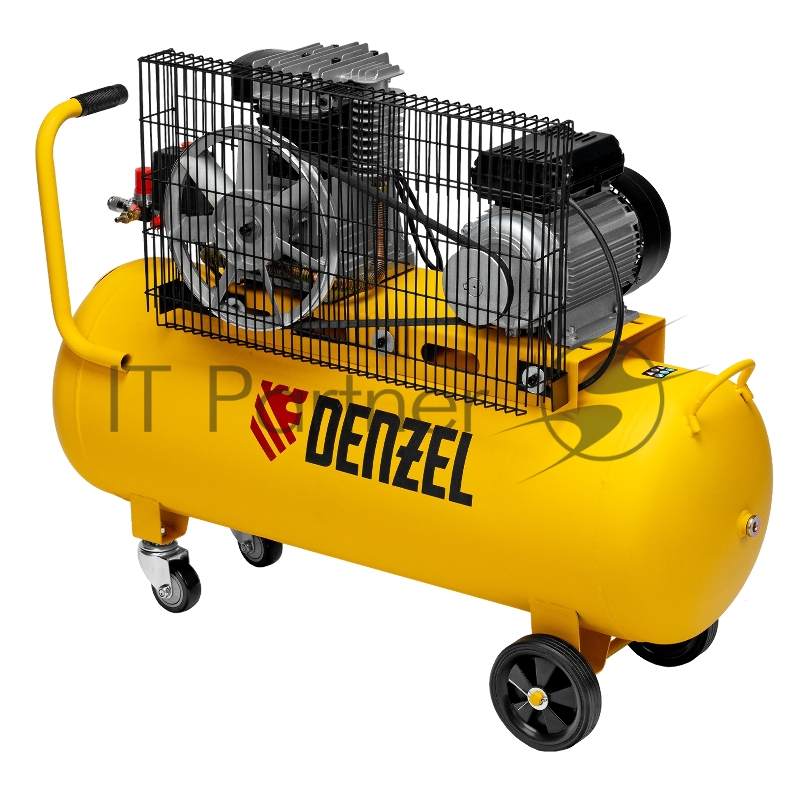 Компрессор воздушный рем. привод BCI2300/100, 2,3 кВт, 100 литров, 400 л/мин// Denzel