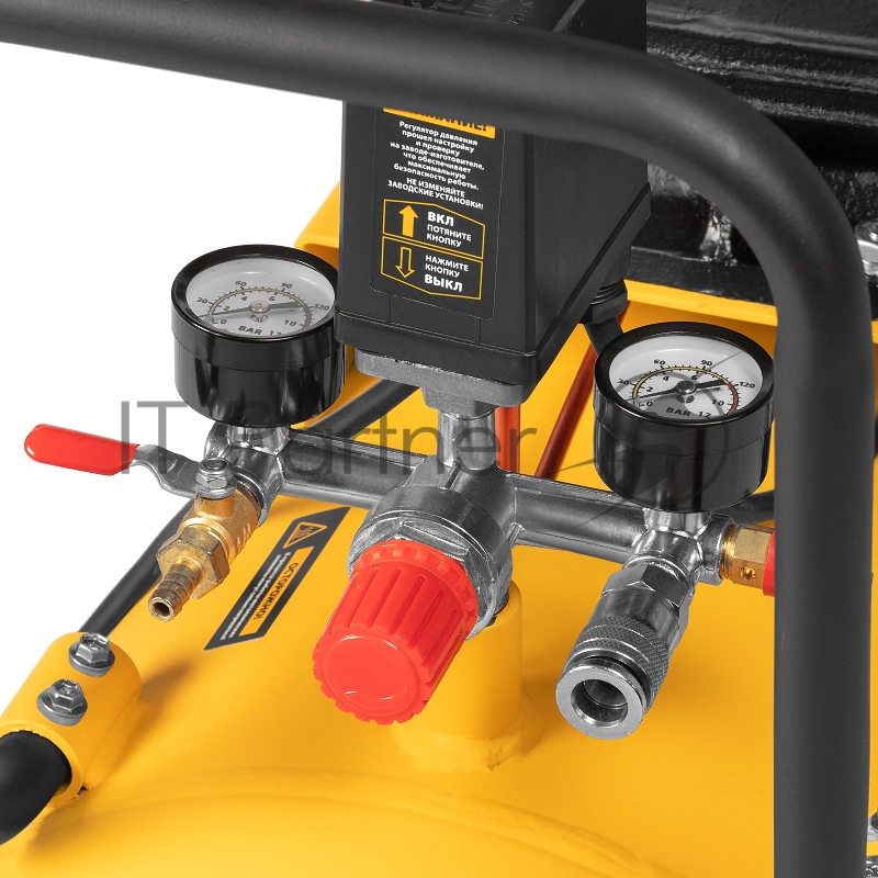 Компрессор воздушный рем. привод BCV2200/100, 2,2 кВт, 100 литров, 370 л/мин// Denzel