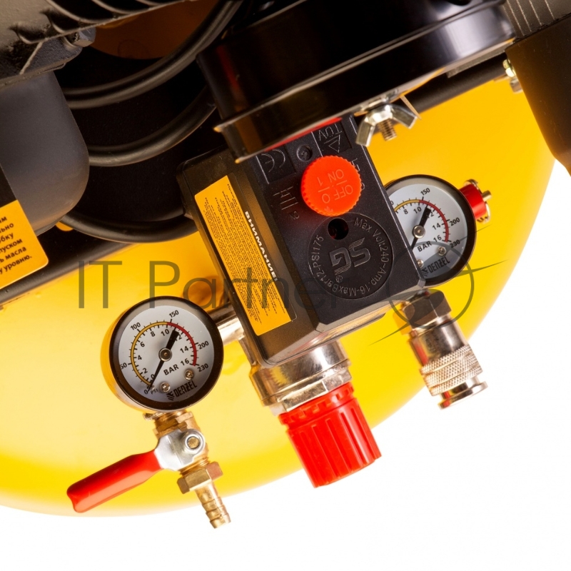 Компрессор воздушный рем. привод BCV2200/100V, 2,3 кВт, 100 литров, 440 л/мин// Denzel